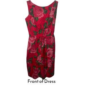 Vintage Couture Custom Fitted Dress 1950s-1960s fashion EUC